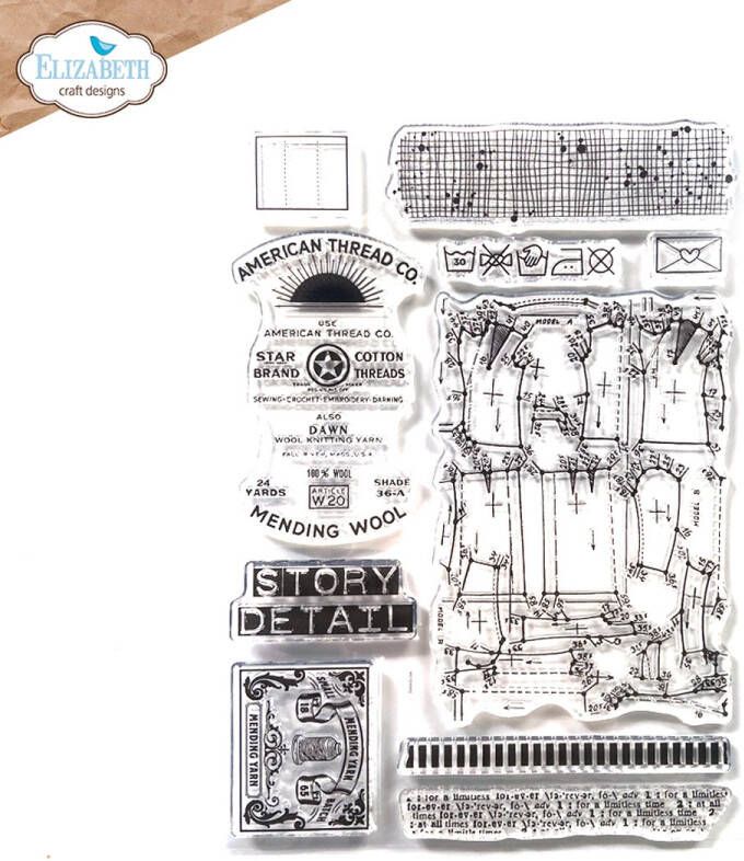 Elizabeth Craft Designs ECD Clear stamps A5 Craft studio 1