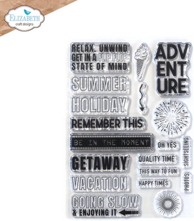 Elizabeth Craft Designs ECD Clear stamps Quality time