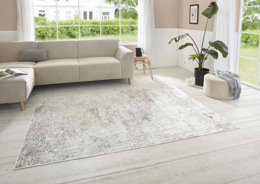 ELLE DECORATION Design-vloerkleed Chameis Viscose vintage-look zijde look woonkamer slaapkamer vloerkleed