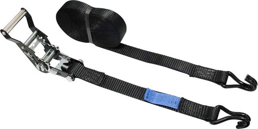 ELLERstrap ELLER 2-delige spanband ratel en haken 1500 3000daN breedte 35mm lengte 8m zwart