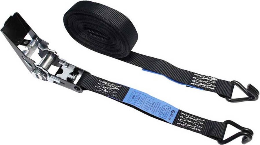 ELLERstrap ELLER 2-delige spanband ratel en haken 750 1500daN breedte 25mm lengte 4m zwart