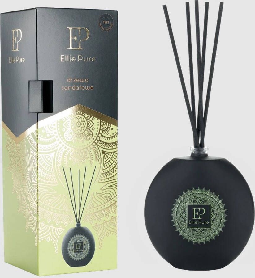 Dr. Marcus Ellie Pure Healing Collection sandalwood geurstokjes 80 ml Fragrance sticks voor in huis of op kantoor Huisparfum
