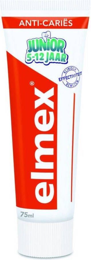 Elmex 12x Junior (5-12 Jaar) Gel-Tandpasta 75 ml