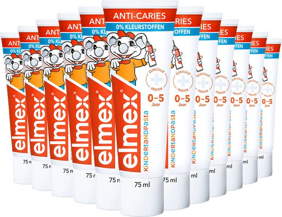 Elmex 12x Peuter (0-5 Jaar) Gel-Tandpasta 75 ml