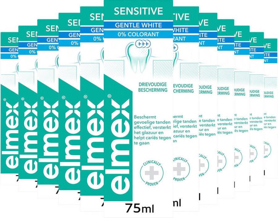 Elmex 12x Tandpasta Sensitive Whitening 75 ml