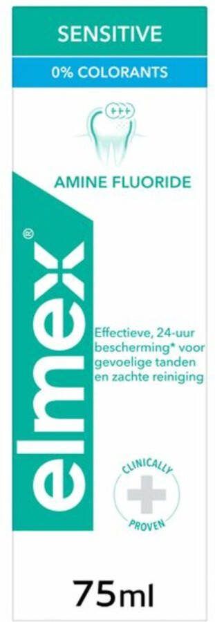 Elmex 4x Tandpasta Sensitive 0% Colorants 75 ml
