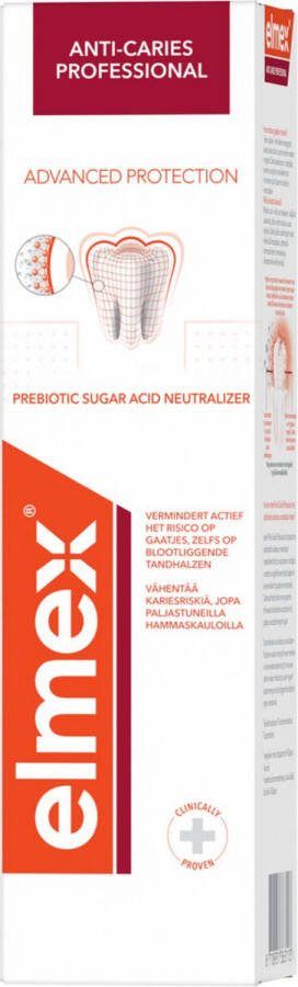 Elmex 6x Tandpasta Anti-Cariës Professional 75 ml