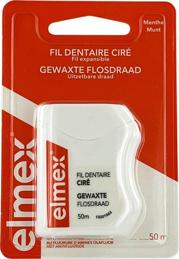 Elmex Gewaxt Flosdraad 50 m