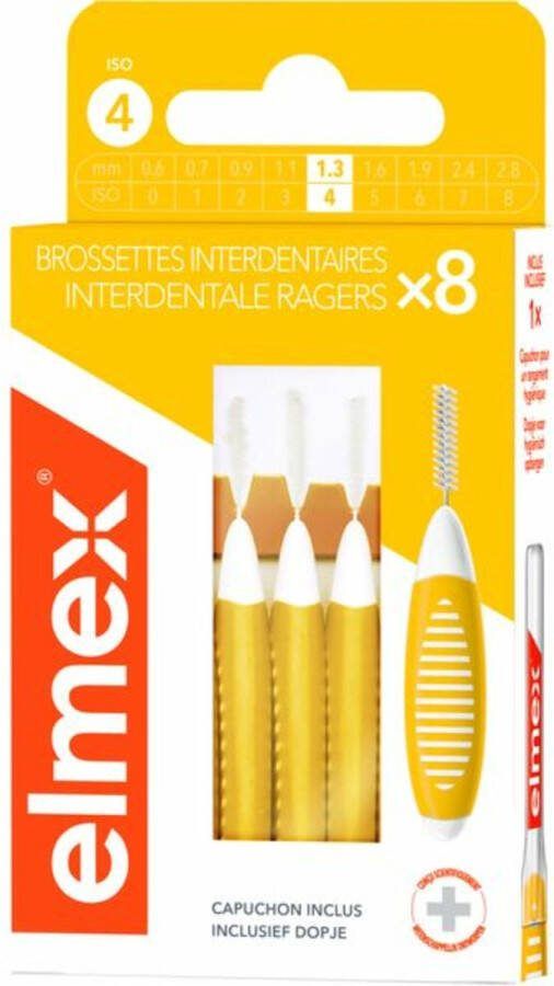 Elmex Interdentale Ragers 1 3 mm Geel ISO 8 stuks