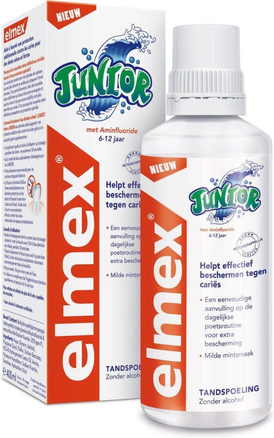 Elmex Junior (6-12 jaar) 3 x 400ml Tandspoeling