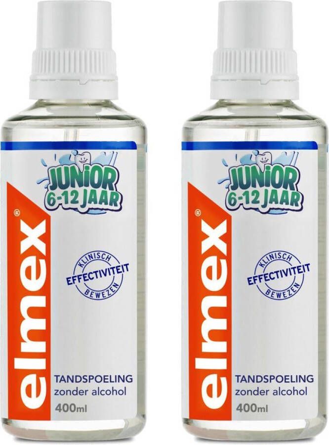 Elmex Junior Kind Mondwater Mondspoeling Tandspoeling Voordeel set 2 Pack