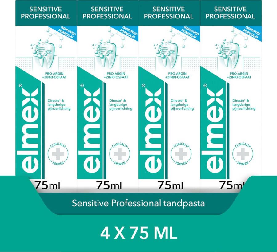 Elmex Sensitive Professional Tandpasta 4 x 75 ml Voordeelverpakking