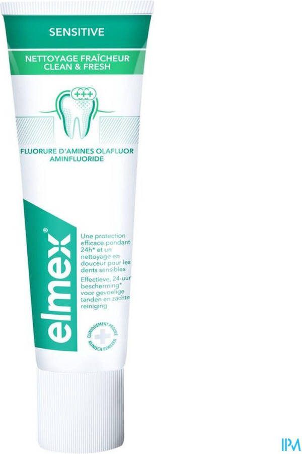 Elmex Tandpasta Sensitive Clean & Fresh 75 ml