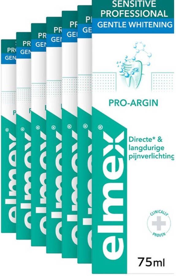 Elmex Tandpasta Sensitive Professional Gentle Whitening 75 ml Voordeelverpakking 6 stuks