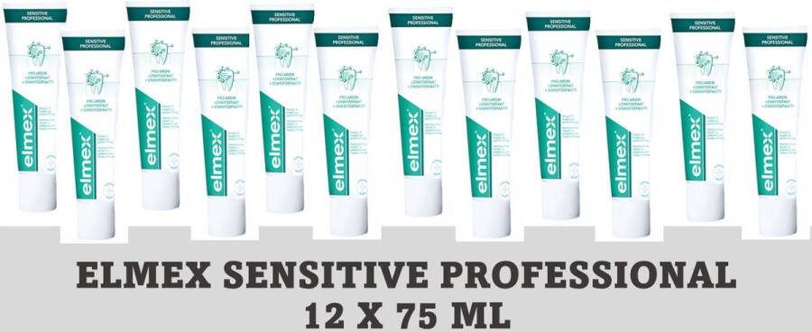 Elmex Tandpasta Sensitive Professional Voordeelverpakking 12 x 75 ml