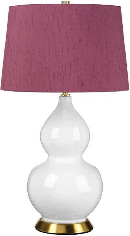 Elstead Lighting LED Tafellamp ISLA 1X E27 Max 60W Aged Brass White Purple