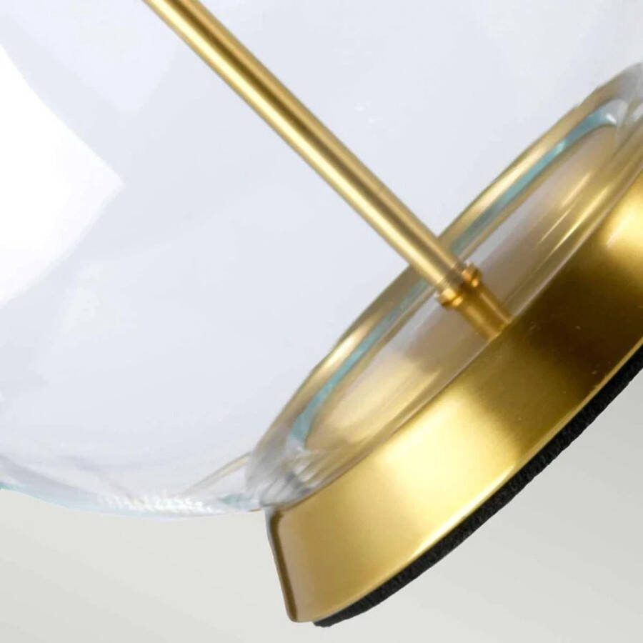 Elstead Lighting LED Tafellamp Orb 1X E27 Max 60W Aged Brass with White Shade