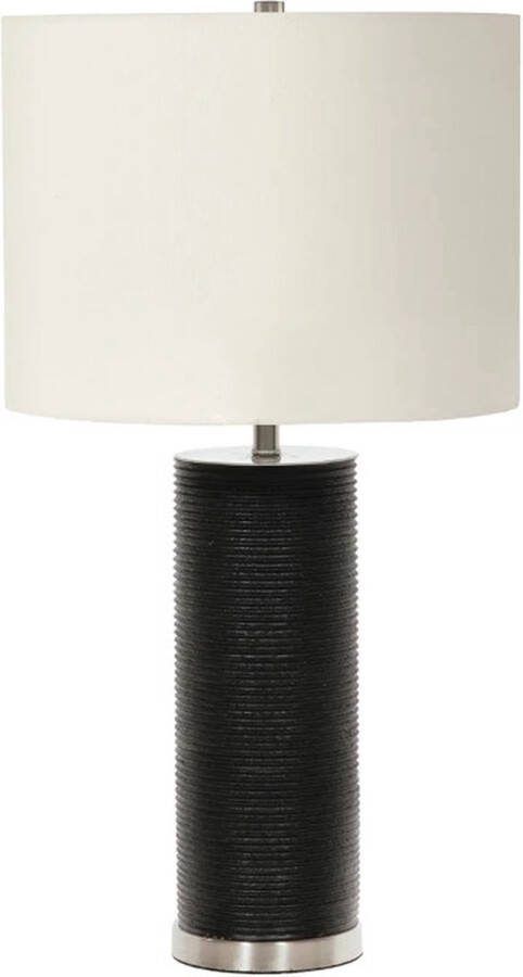 Elstead Lighting LED Tafellamp Ripple 1X E27 Max 60W Black with White Shade