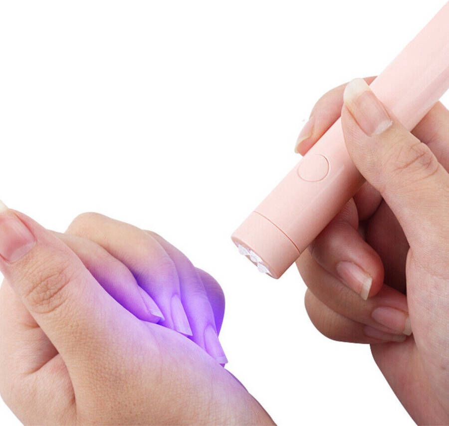 Elysee Beauty Oplaadbare draadloze roze nagellamp 3W nageldroger voor gellak nagels UV LED pink nail lamp