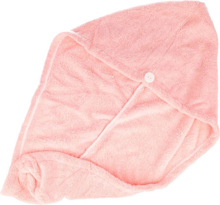 EM Haarband Microvezel Droog Haardoek Roze Haarhanddoek