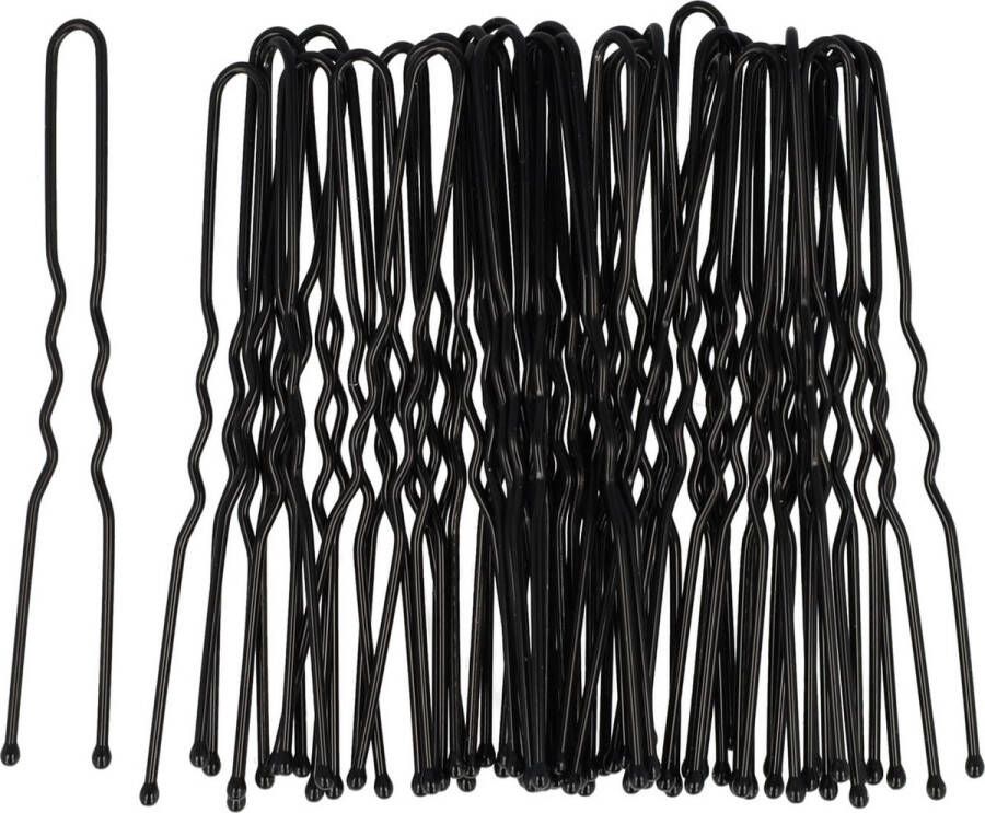 EM Haarpinnen Haardotspelden 40 Stuks 5cm Zwart Knot Spelden Pinnen Knotspelden Knotpinnen Stekers Tools Insteekspelden