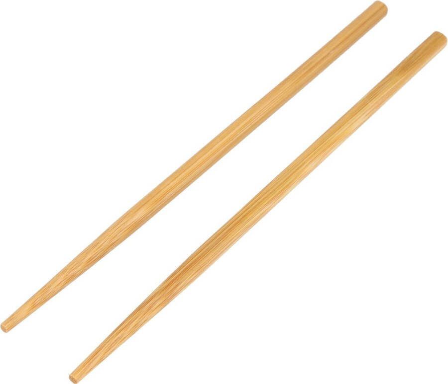 EM Haarpinnen Houten Haarstokjes Basic Hout 18cm Bruin 2 Stuks Haar Stokjes Pinnen