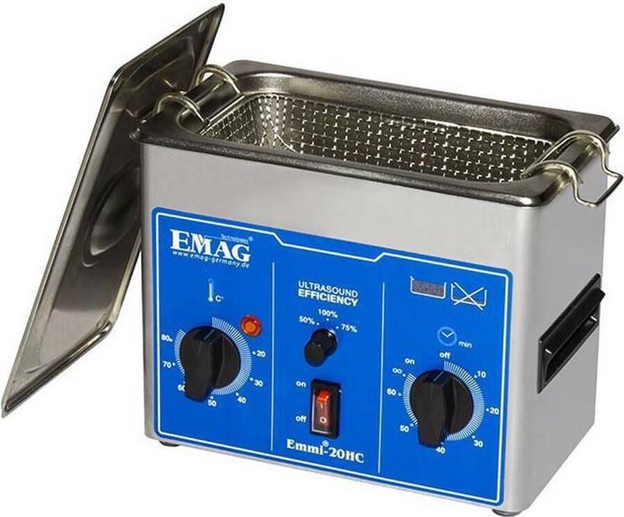 EMAG Emmi 20HC – 2 liter ultrasoon-ultrasonic reiniger Pedicure -Manicure-Wimperstudio-Nagelstudio