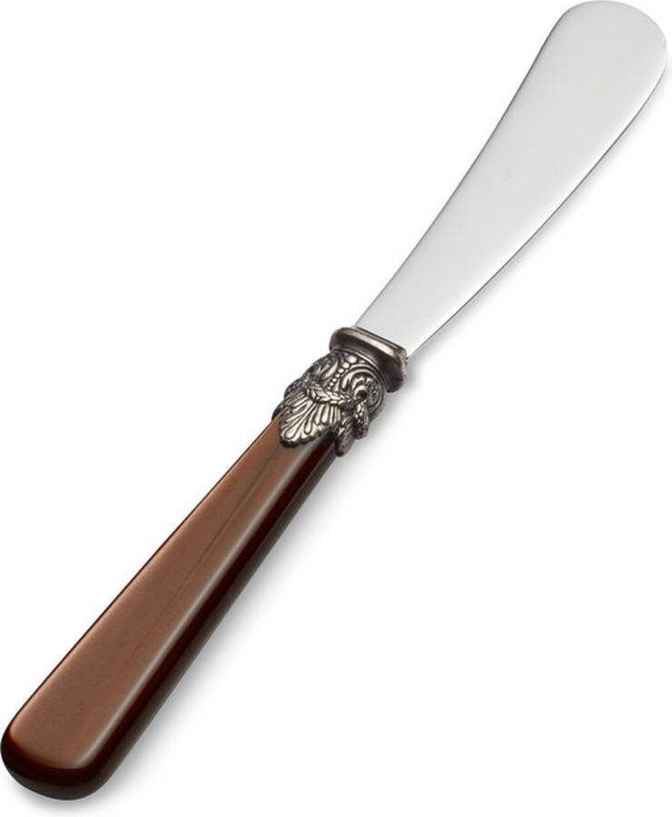 EME Italy EME Napoleon Botermesje Tapasmesje Bruin met Parelmoer (18 5 cm)
