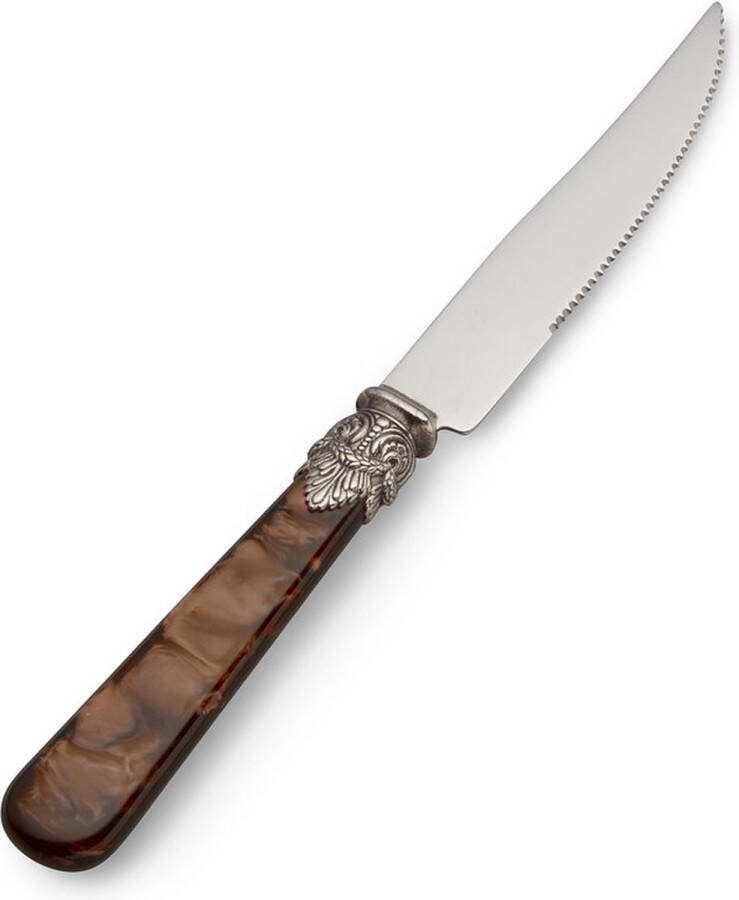 EME Italy EME Napoleon Steakmes Vleesmes Bruin met Parelmoer