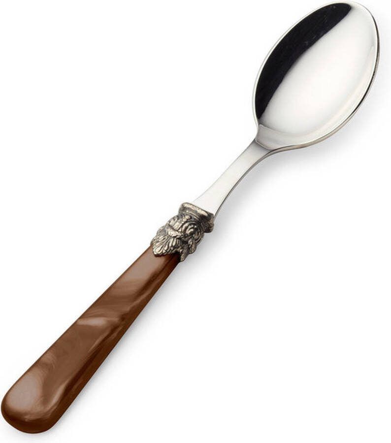 EME Italy EME Napoleon Theelepel Koffielepel Bruin met Parelmoer (14 5 cm)
