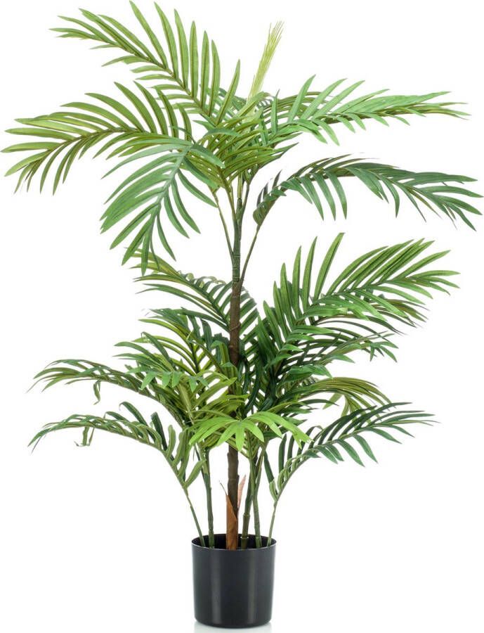 Emerald Groene kunstplant Phoenix Palmboom 90 cm in pot Mooie decoratie kunstplanten voor binnen