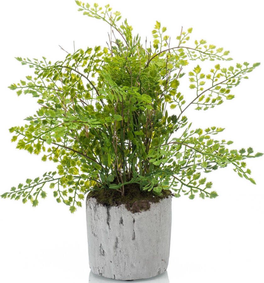 Emerald Groene kunstplant varen 28 cm in pot Mooie decoratie kunstplanten voor binnen