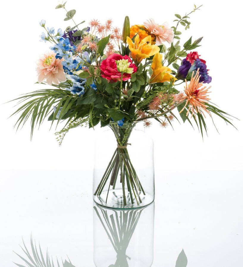 Emerald Kunstbloemen boeket veldboeket medium kunst zijdebloemen Kunstbloemen