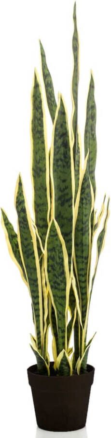 Mica Decorations Kunstplant Vrouwentong Sansevieria incl. sierpot terra