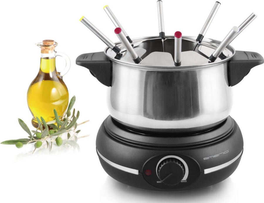 Emerio FT-110852.3 Fondue Set 8 personen Inhoud 3L Regelbare Thermostaat Indicatie Lampje