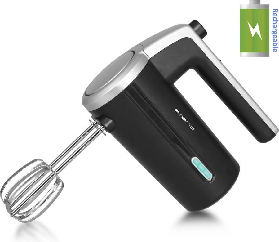 Emerio HM-126681.1 Handmixer Zwart Mixen 80 W 5 uur 7.4 V