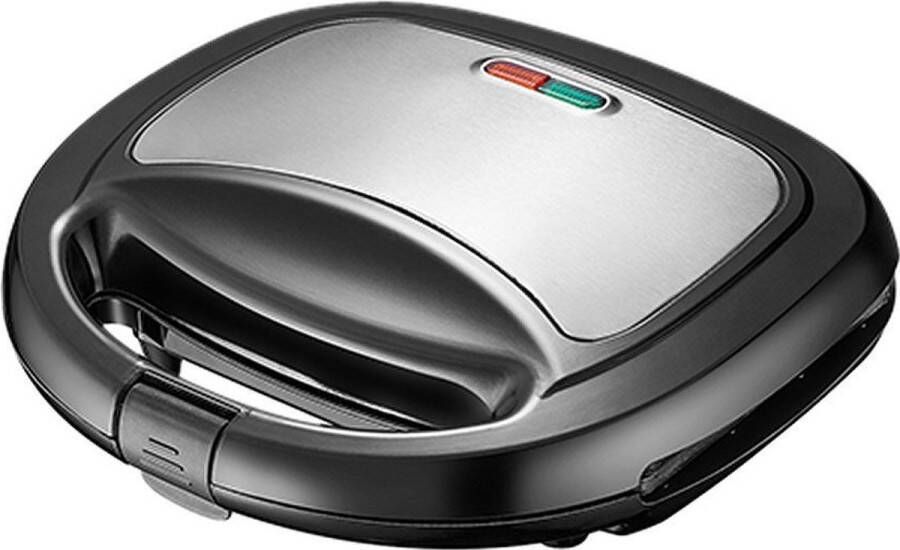 Emerio ST-120889 Tosti-apparaat RVS Indicatie Lampje Dubbele Toast Sandwich Maker