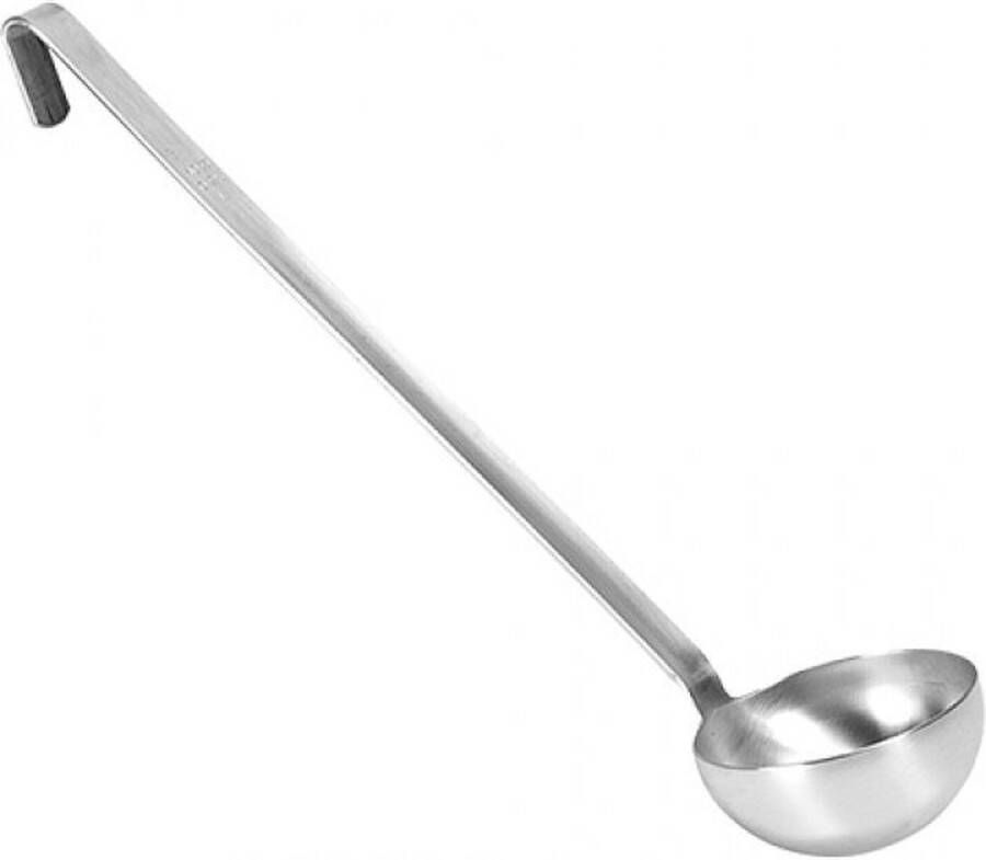 EMGA Opscheplepel Naadloos RVS Ø 120 mm L50cm 0 5Lit. 18 10