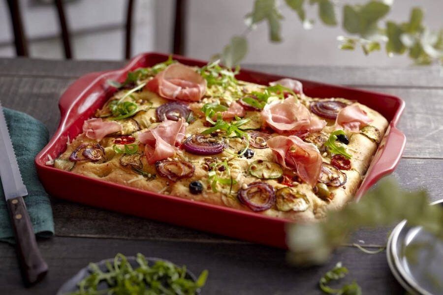 Emile Henry Broodbakvorm voor Focaccia Grand Cru 40 x 31 x 7 cm 3.5 liter