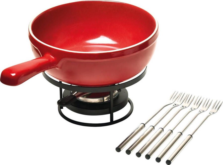 Emile Henry Fondue set Brander 6 personen