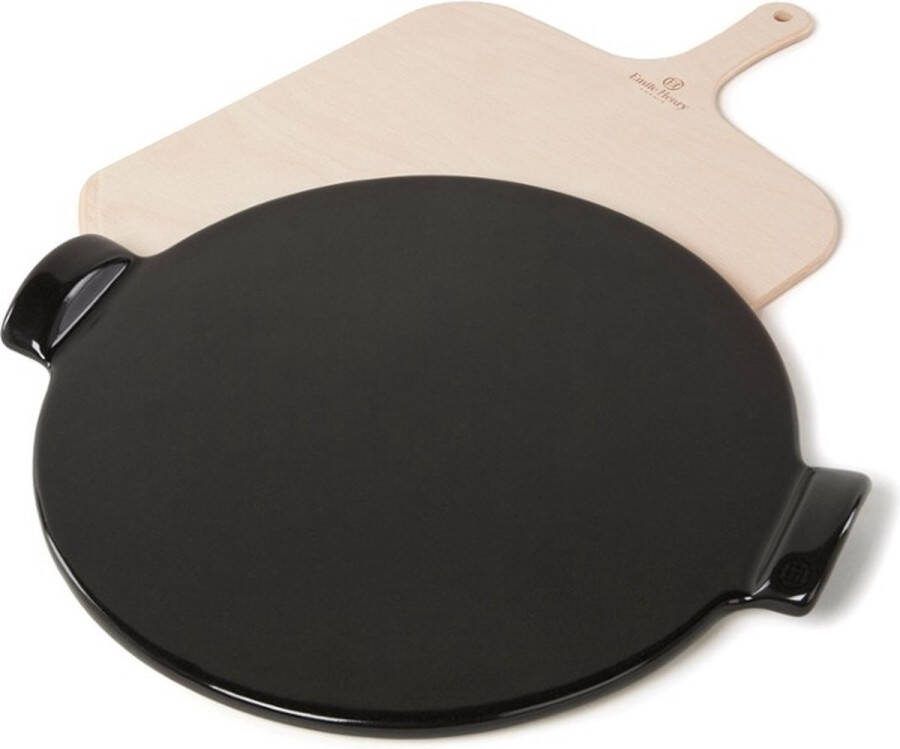 Emile Henry Pizzasteen set Fusain
