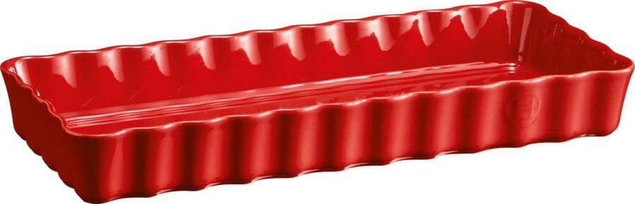 Emile Henry Taartvorm lang rechthoekig 360x150mm Grand Cru