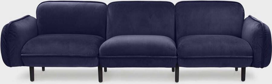 EMKO bean sofa 3-zits modulaire bank velours koningsblauw