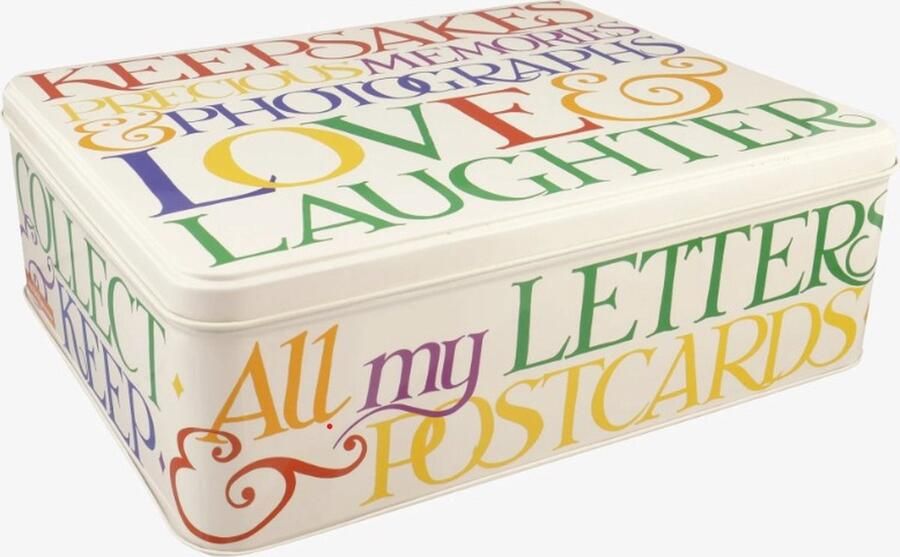 Emma Bridgewater Bewaarblik Rainbow Toast Bits & Bobs Blik Rechthoek 19 5 x 15 4 x 7 5 cm