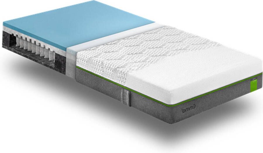 Emma Helix Medium Hybrid koudschuim pocketvering matras 80 x 200 cm 10 jaar garantie 23 cm tot 120 kg