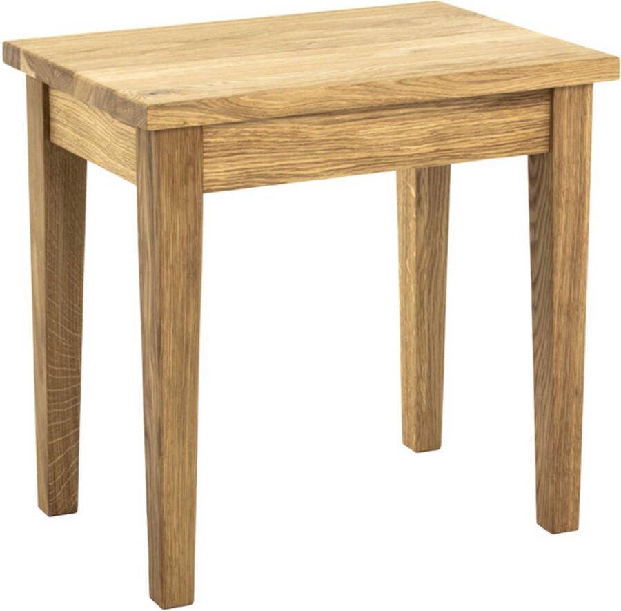 Emob Bijzettafel Samuel klein 43x30cm massieve eik