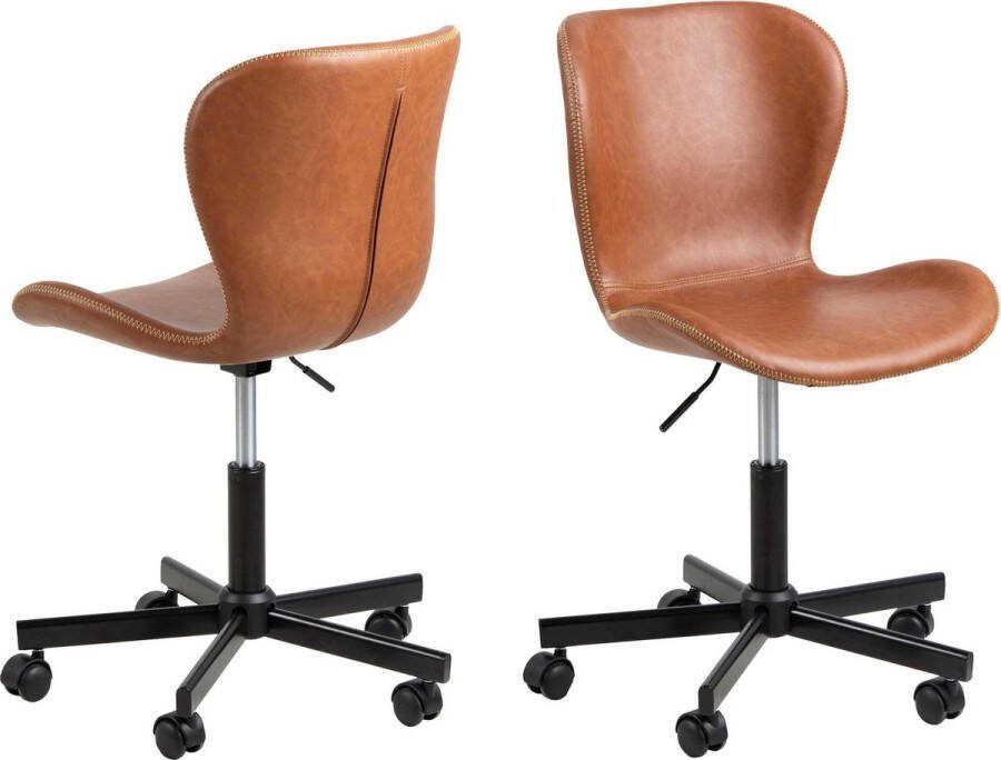 Leen Bakker Bureaustoel Helgum cognac