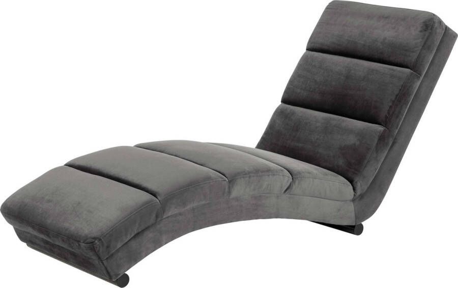 Bendt Relaxfauteuil 'Lauri' Velvet kleur Donkergrijs