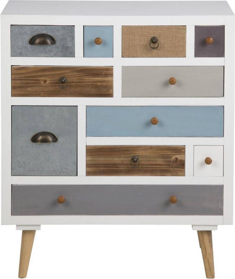 Leen Bakker Ladekast Suomi multikleur 81x70x32 cm