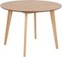 Hioshop Roxy eetkamertafel Ø105cm eiken decor. - Thumbnail 1